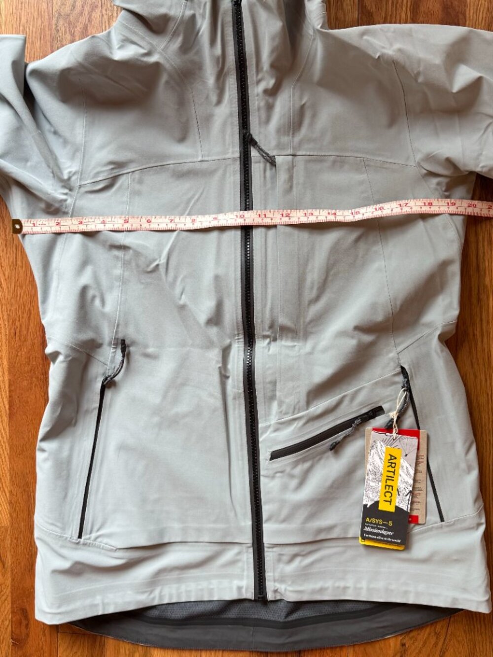 Artilect Womens Formation 3L zip-up Jacket - Light Blue Gray, Medium - NWT - Picture 6 of 15